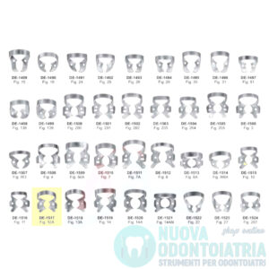 Uncino per Diga Dentale per Molare DE-1517