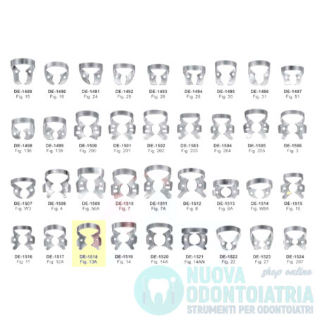 Uncino per Diga Dentale per Molare DE-1518