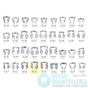 Uncino per Diga Dentale per Molare DE-1519