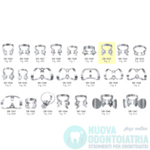 Uncino per Diga Dentale per Premolare DE-1531